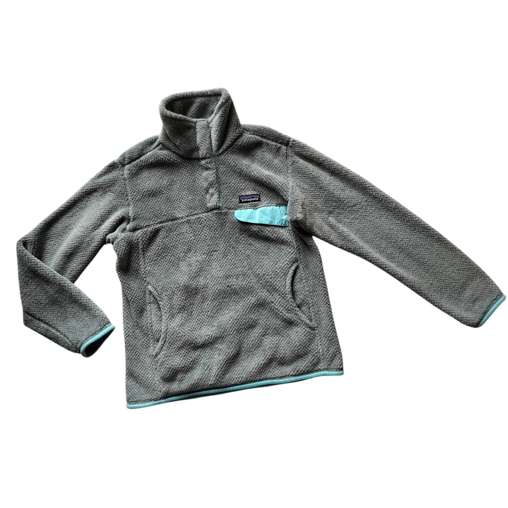 Patagonia‎ Women's Gray Re - Tool Snap - T Pullover Fleece Jacket Size S